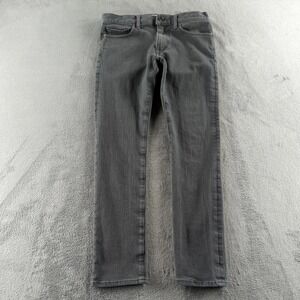 KATO‎ The Needle Jeans Mens 32x31 Gray Raw Skinny Stretch Denim Made USA Pants